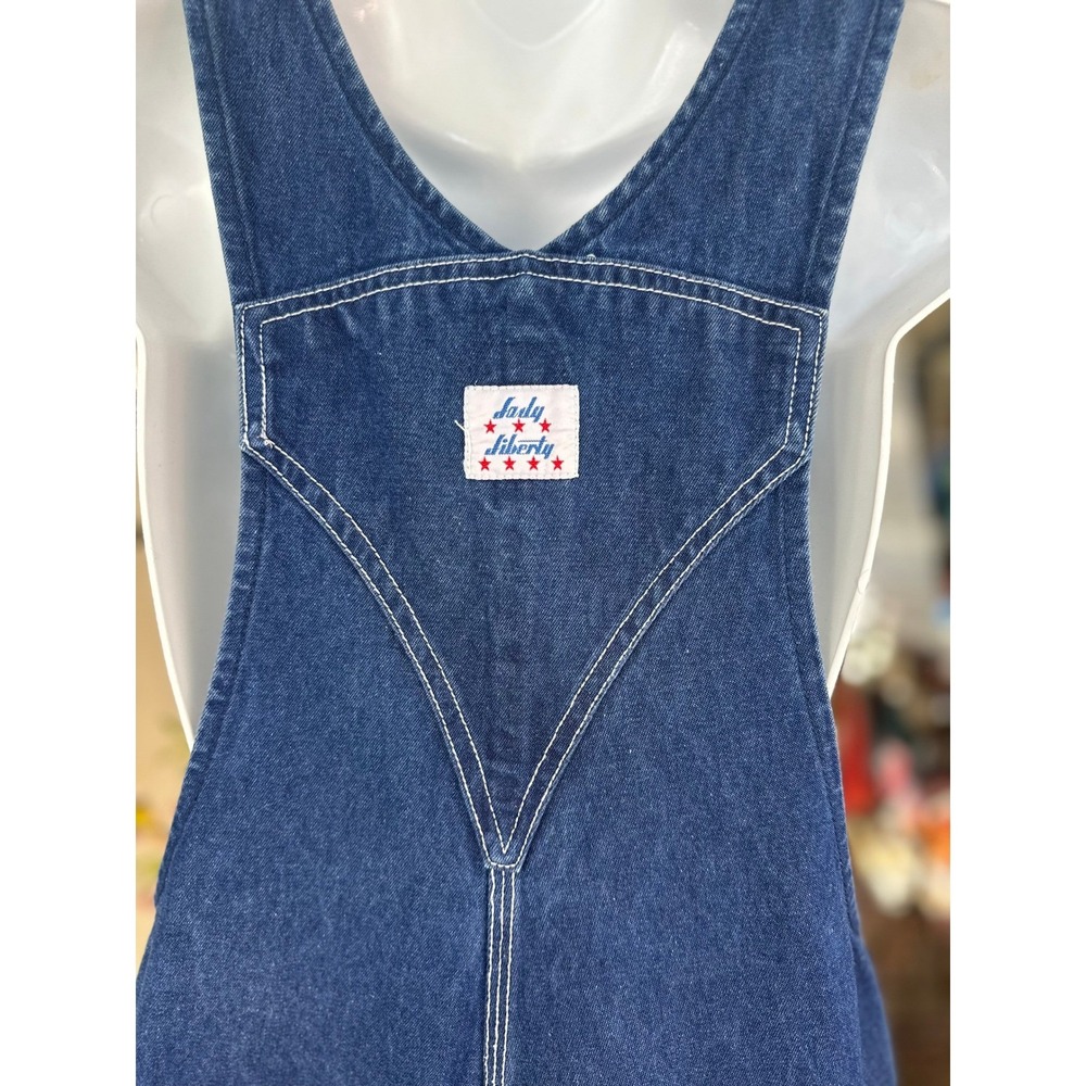 Liberty Overalls Blue Denim Bib Overalls Painter Workwear Size Medium Vintage - Picture 7 of 16